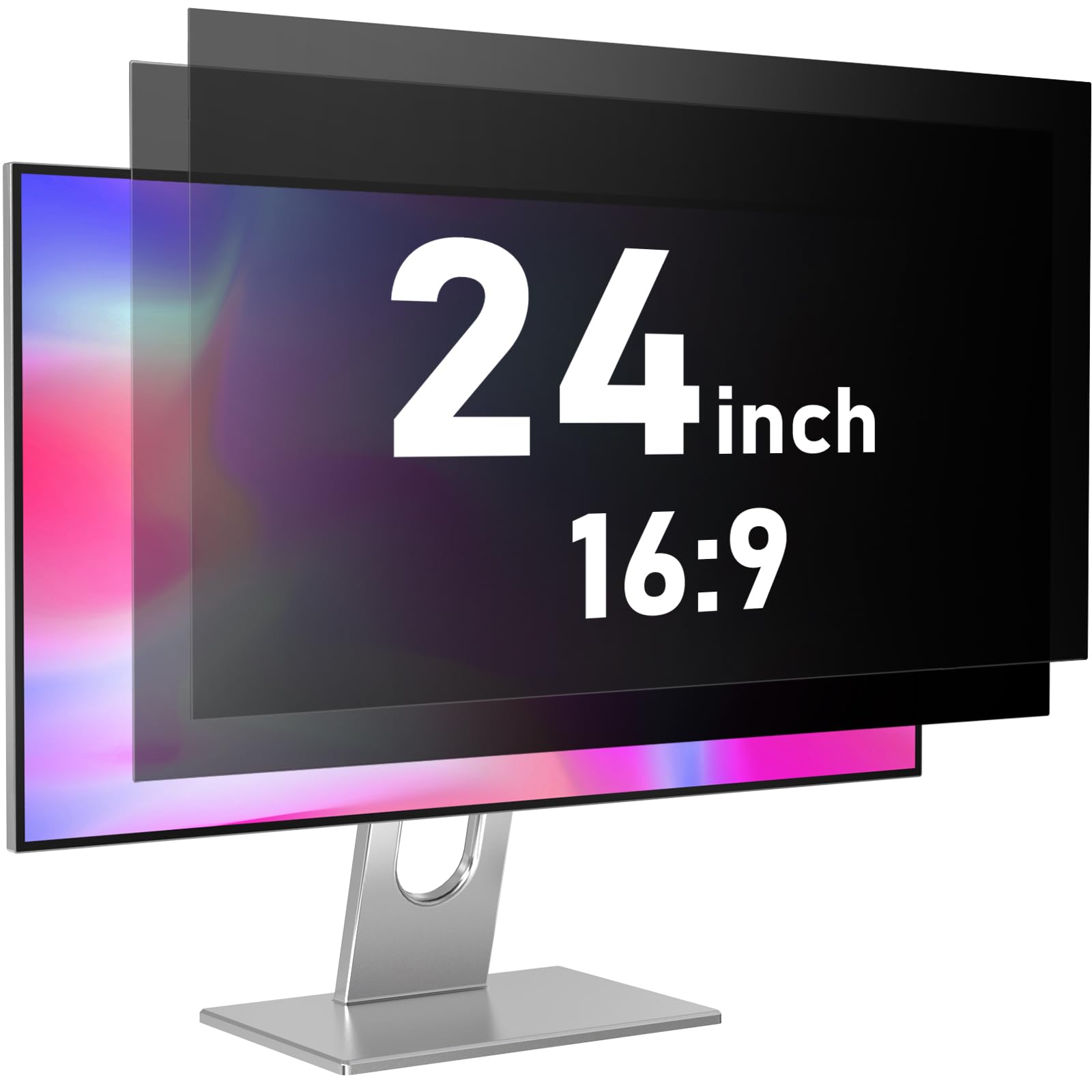 24 Inch Privacy Screen for Monitor - Anti Glare, Blue Light Blocking, Eye Protection Anti-Spy Filter - Fits 16:9 Aspect Ratio, C