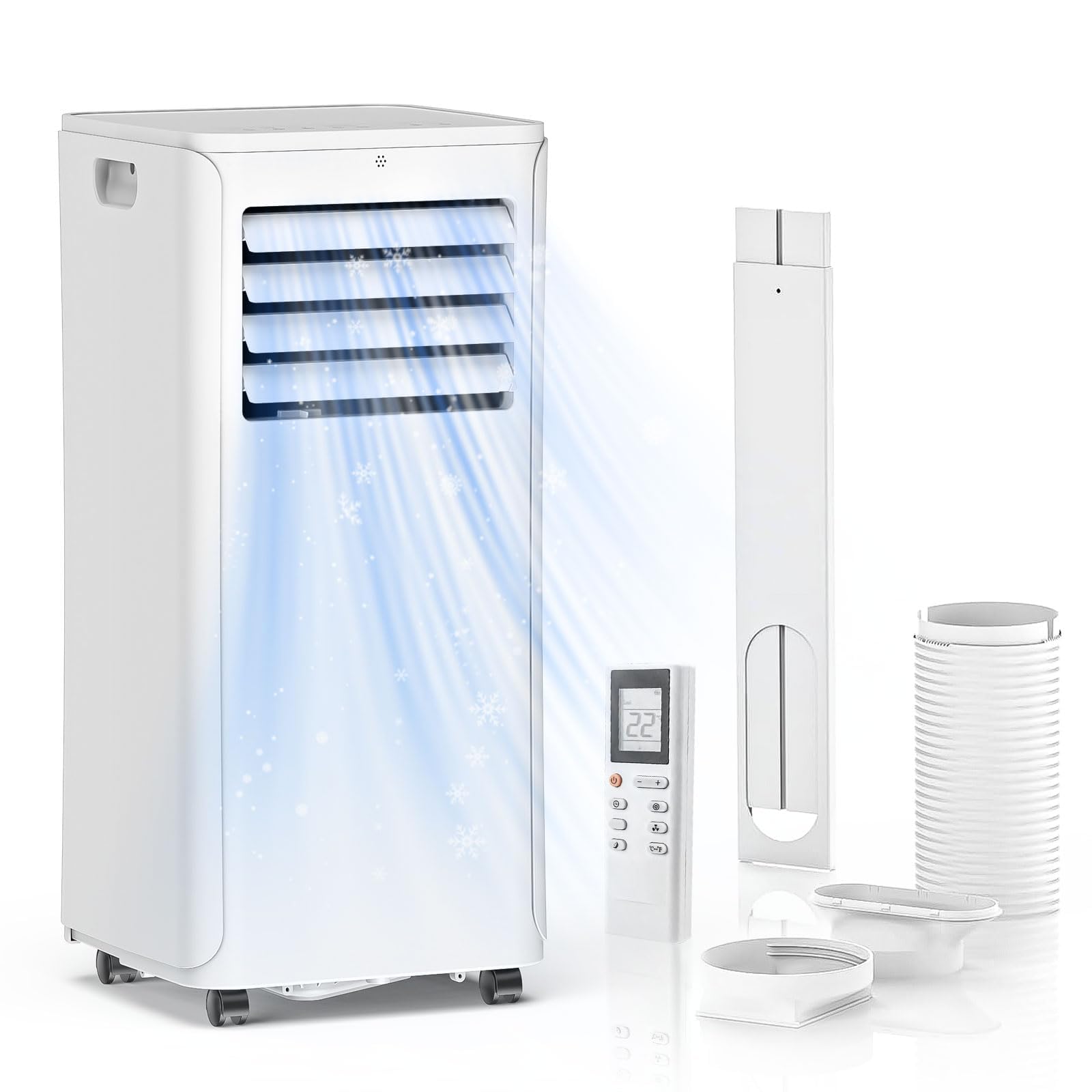 12000 BTU Portable Air Conditioners - 3-in-1 Cooling Unit with Dehumidifier, Fan & AC Modes - Ac Units Cools Up to 550 Sq.Ft - 2