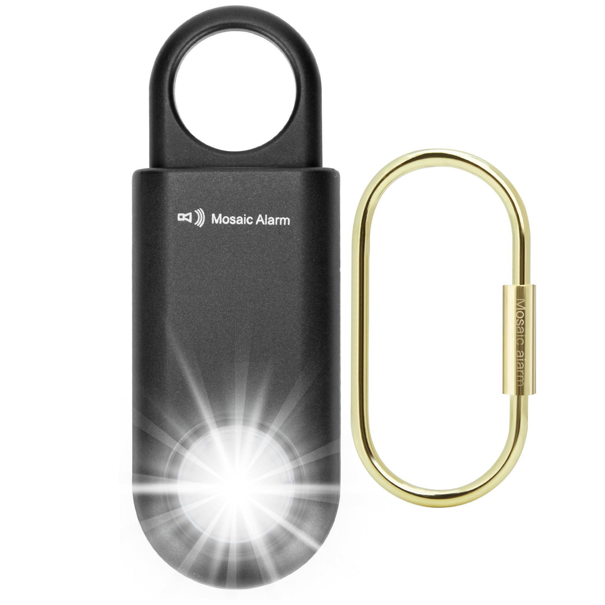 135dB Rechargeable Personal Safety Alarm Strobe Light Flashlight Keychain Siren for Women, Girls, College, School Students Emerg