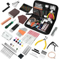 106Pcs Guitar Tool Kit, Guitar Accessories Guitar Maintenance Kit, Guitar Repair Kit with Capo Guitar Strings Picks Bridge Pins